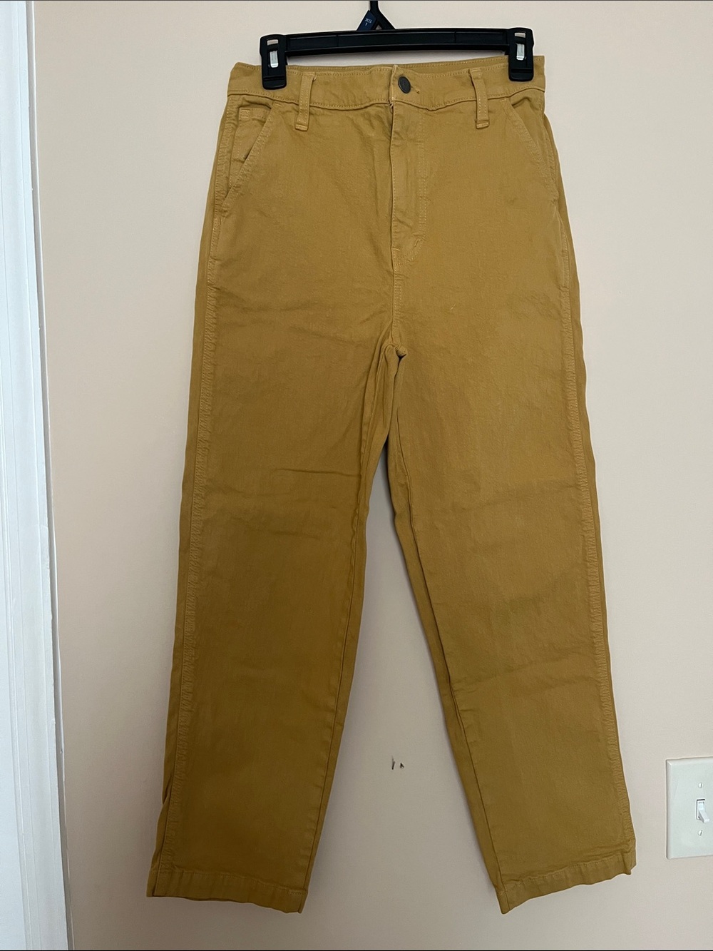 Madewell Mustard Cotton Chino Pants